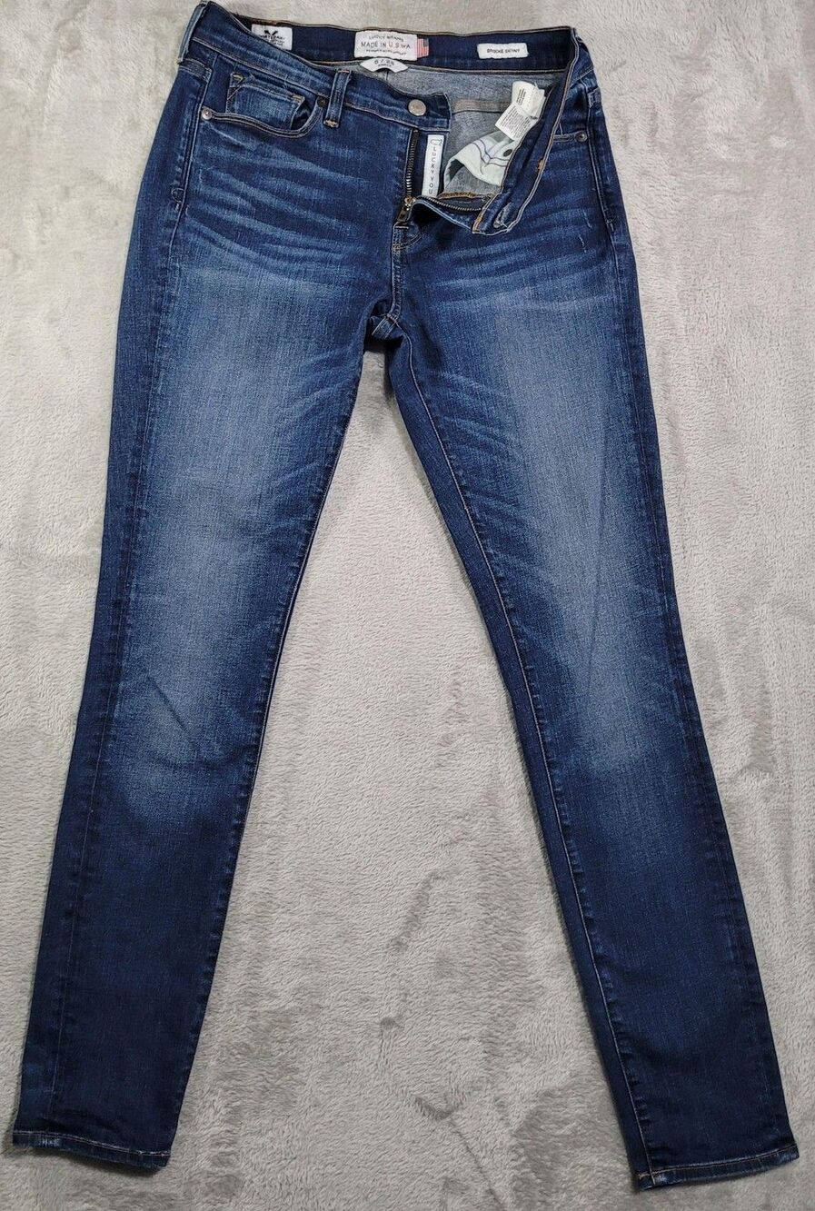Lucky Brand Brooke Skinny Ankle Jeans Womens 6/28 Blue Med Wash Stretch Denim